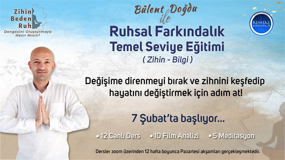 Ruhsal Farkındalık Temel Seviye Eğitimi (Zihin-Bilgi)