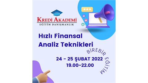 HIZLI FİNANSAL ANALİZ EĞİTİMİ-BİREBİR EĞİTİM