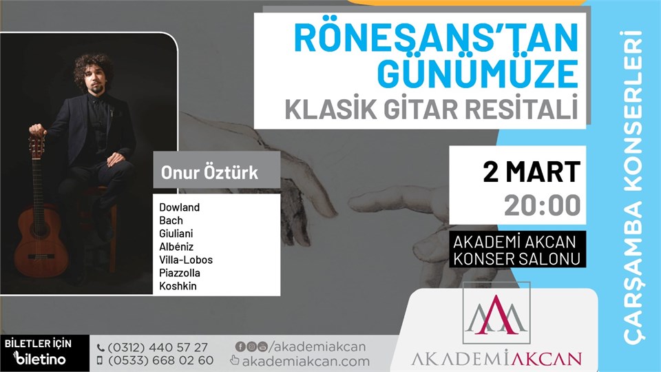 AKADEMİ AKCAN ÇARŞAMBA KONSERLERİ - Rönesans'tan Günümüze