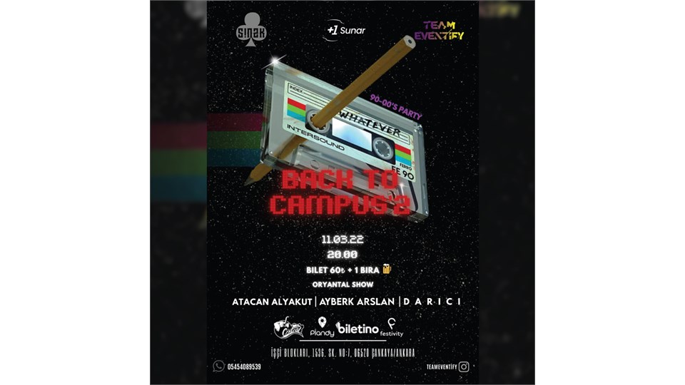 BACK TO CAMPUS'2 PARTY
