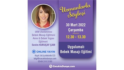 Uygulamalı Bebek Masajı Eğitimi