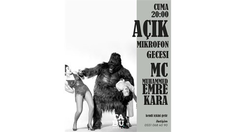 Standup Show + Açık Mikrofon +Electronic-Modern Music After Party