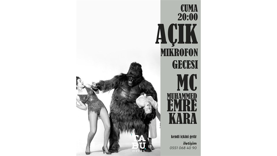 Standup Show + Açık Mikrofon +Electronic-Modern Music After Party