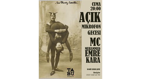 Standup Show + Açık Mikrofon + Electronic Modern Music Afterparty