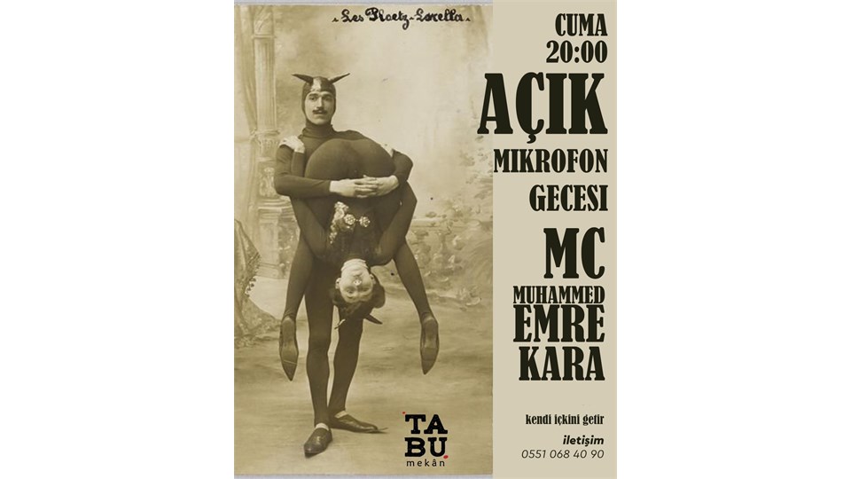 Standup Show + Açık Mikrofon + Electronic Modern Music Afterparty
