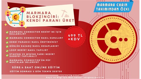 Eğitim: Marmara Blokzinciri - Kendi Paranı Üret