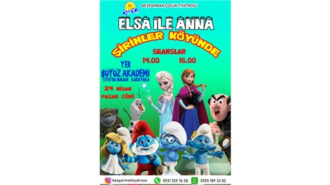 Elsa İle Anna Şirinler Köyünde