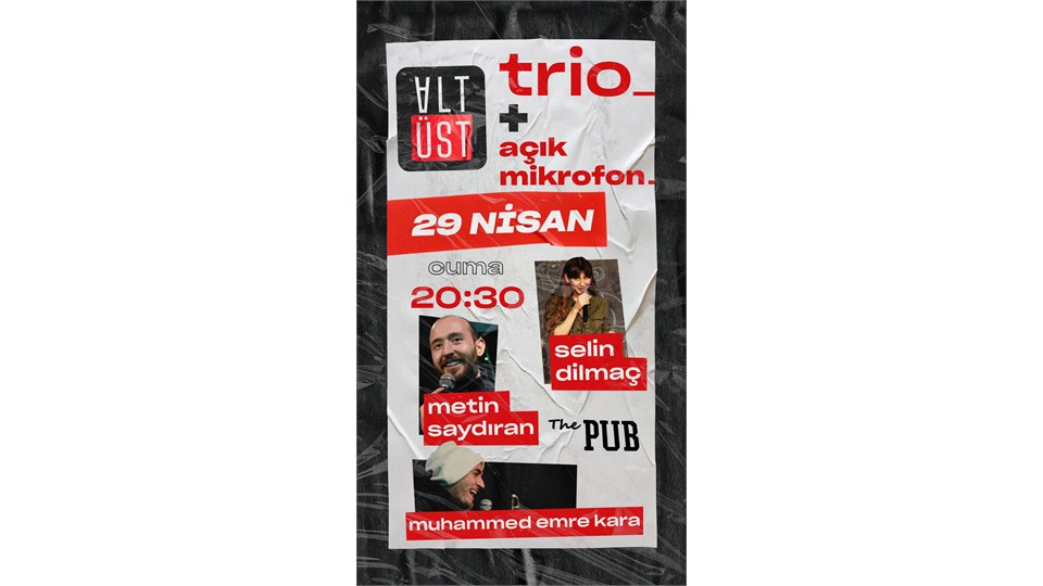 ALTÜST TRIO + AÇIK MİKROFON @ THE PUB KADIKÖY