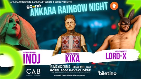 Ankara Rainbow Night Party (GZone & Ankara Foreigners Community Presents)