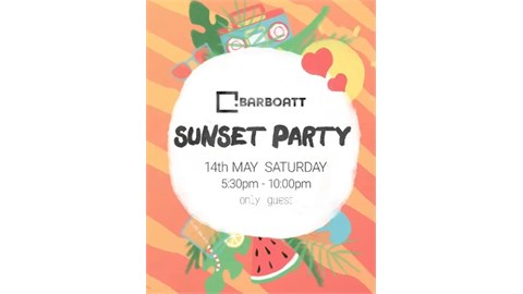 Sunset Boat Party with Barboatt- May 14th 2022