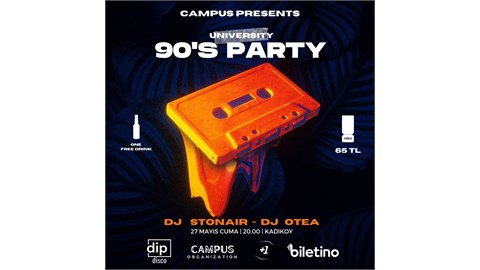 UNIVERSITY 90'S PARTY