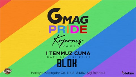 Gmag Pride Kapanış Partisi