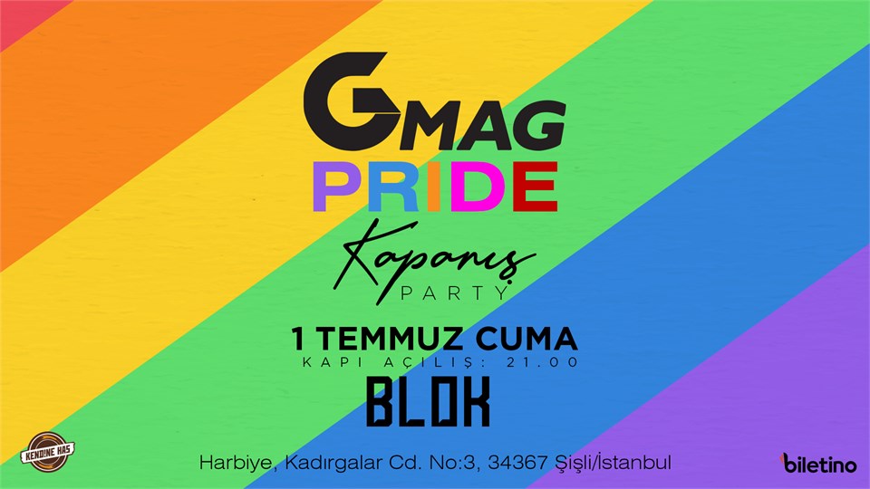 Gmag Pride Kapanış Partisi