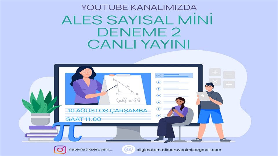 ALES SAYISAL MİNİ DENEME 2 CANLI YAYINI