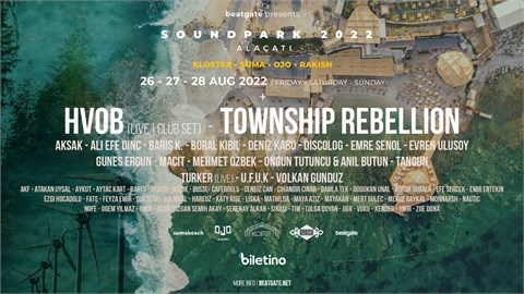 Beatgate Presents: SOUNDPARK 2022 ALAÇATI at Kloster x Suma Beach Alaçatı & Ojo & Rakish