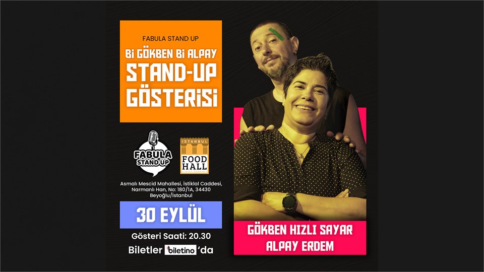 Gökben Hızlı ve Alpay Erdem'in Çift Kişilik Stand- Up Gösterisi // Fabula 