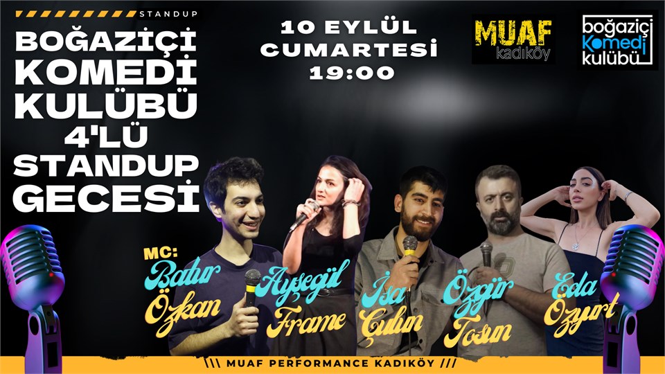 Boğaziçi Komedi Kulübü: 4'lü Standup Gecesi