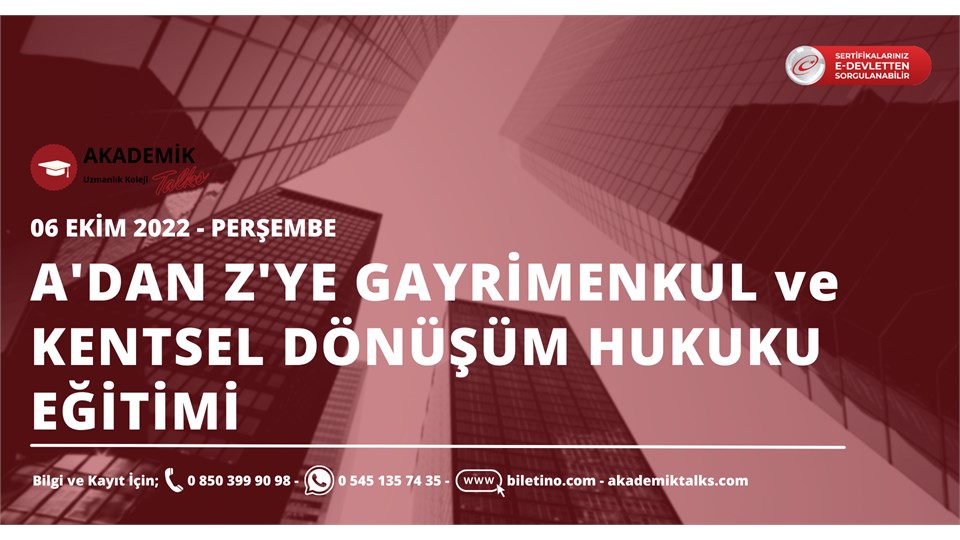 Kentsel Dönüşüm ve Gayrimenkul Hukuku