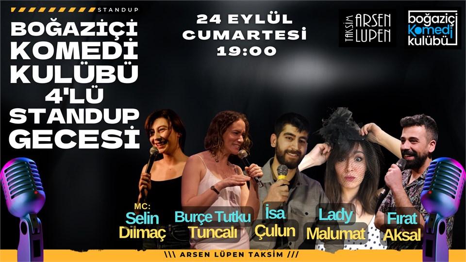 Boğaziçi Komedi Kulübü: 4'lü Standup Gecesi