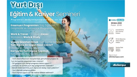 Yurt Dışı Eğitim & Kariyer Semineri