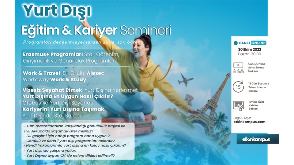 Yurt Dışı Eğitim & Kariyer Semineri