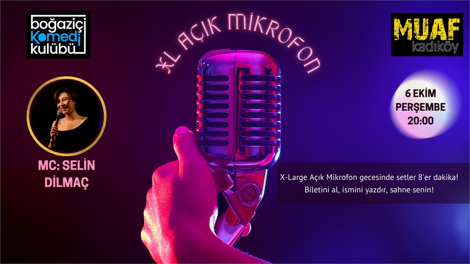 Boğaziçi Komedi Kulübü: XL Açık Mikrofon