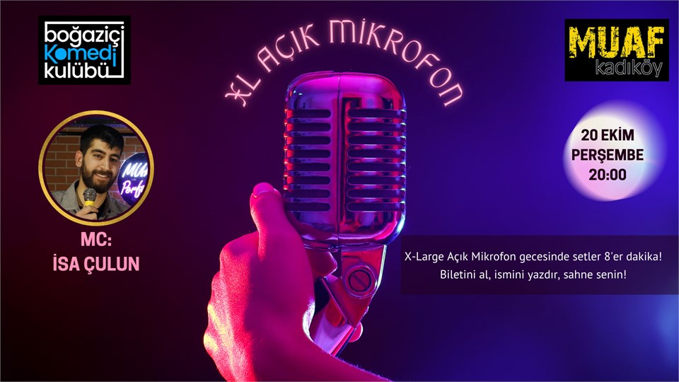 Boğaziçi Komedi Kulübü: XL Açık Mikrofon Standup