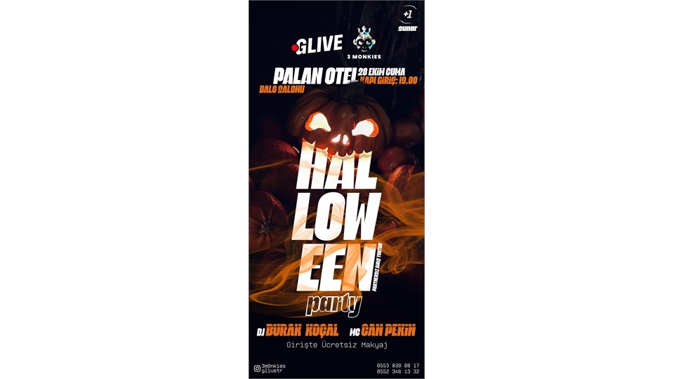 GLIVE 3 MONKİES HALLOWEEN PARTY