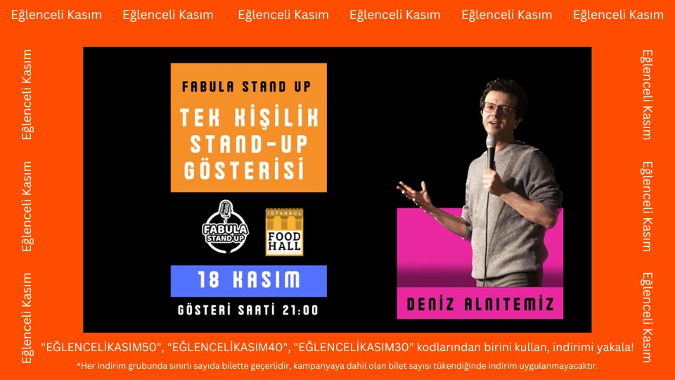 Deniz Alnıtemiz Tek Kişilik Stand - Up Gösterisi // Fabula