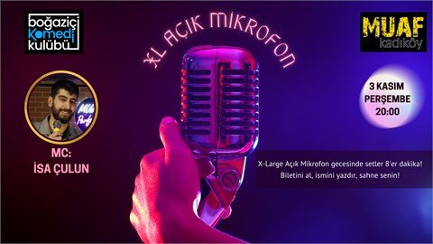 Boğaziçi Komedi Kulübü: XL Açık Mikrofon Standup