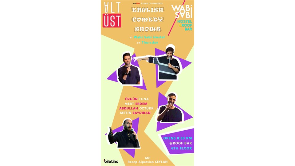 ALTÜST presents: ENGLISH COMEDY AT AN INTERNATIONAL HOSTEL *Wabi Sabi Hostel