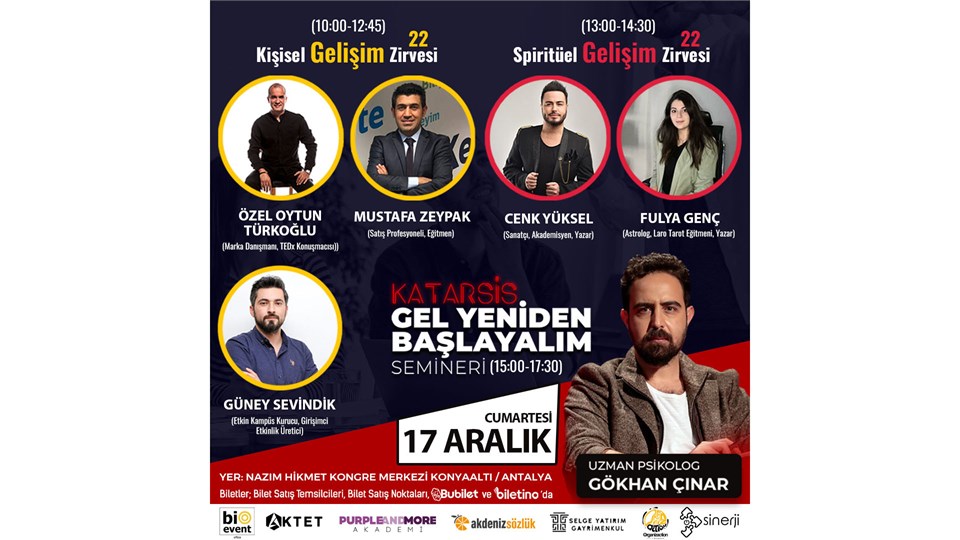 BİOZİRVE ANTALYA SPİRİTÜEL GELİŞİM VE KİŞİSEL GELİŞİM ZİRVESİ'22 - 17 ARALIK CUMARTESİ