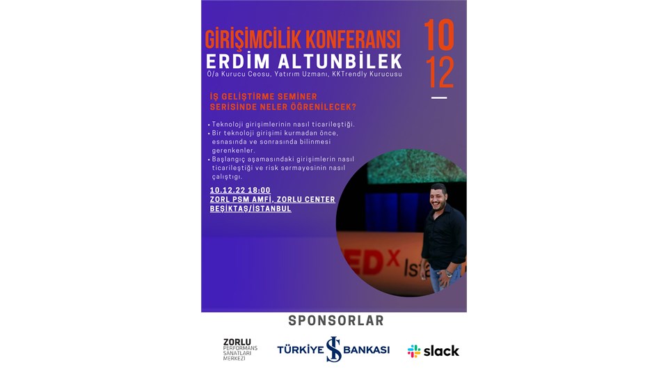 StartupFF Konferansı - Erdim Altunbilek 