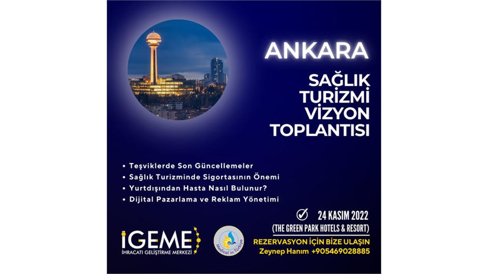 Sağlık Turizmi Vizyon Toplantısı(ANKARA)