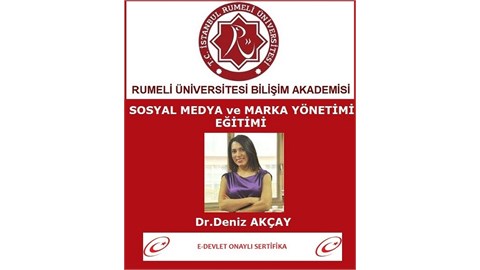 Sosyal Medya ve Marka Yönetimi YÖK VE E-DEVLET ONAYLI Sertifikalı Eğitim 