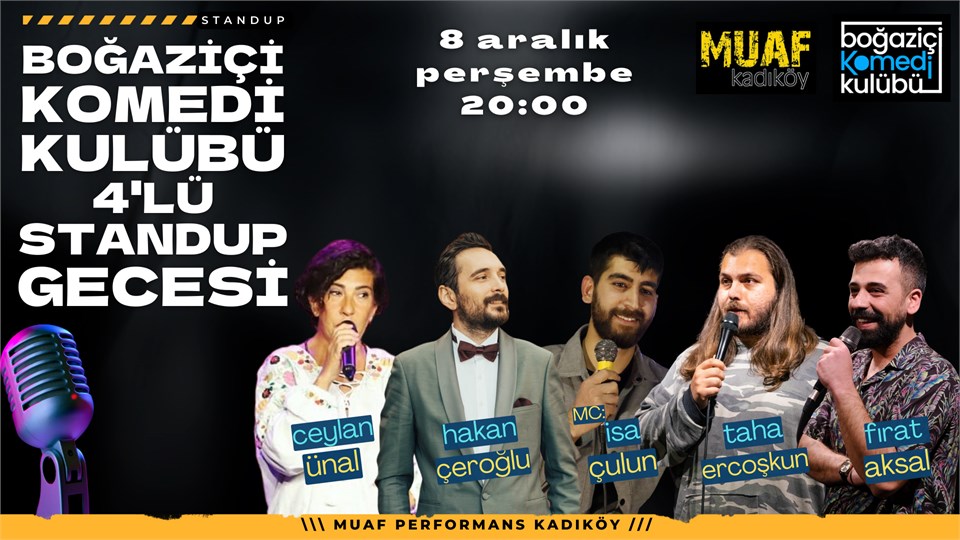 Boğaziçi Komedi Kulübü: 4'lü Standup Gecesi