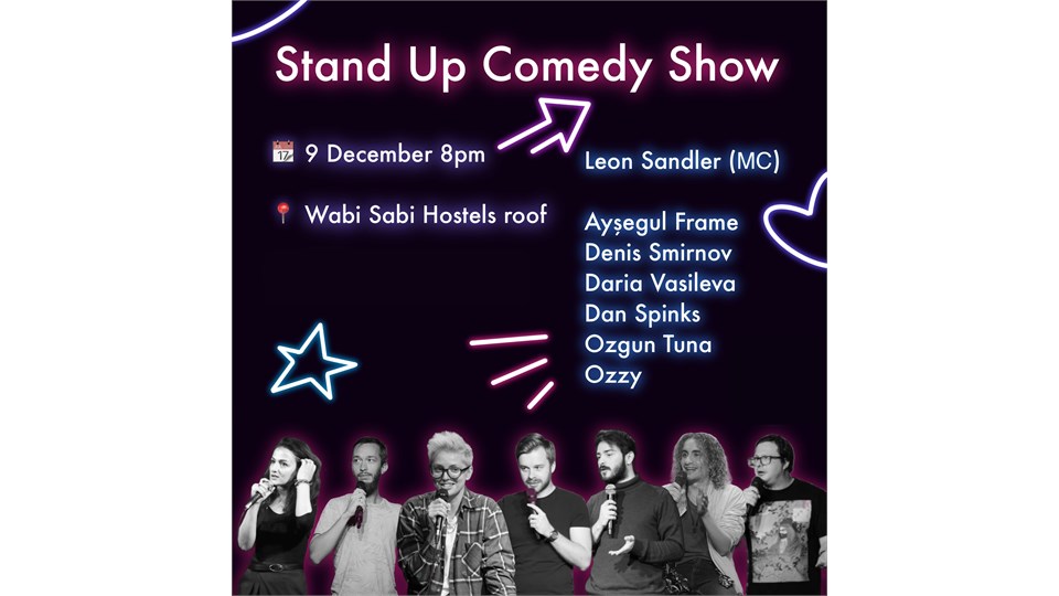 English Stand Up @ Wabi Sabi Roof Bar 