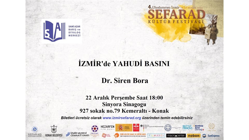 İzmir'de Yahudi Basını - Söyleşi