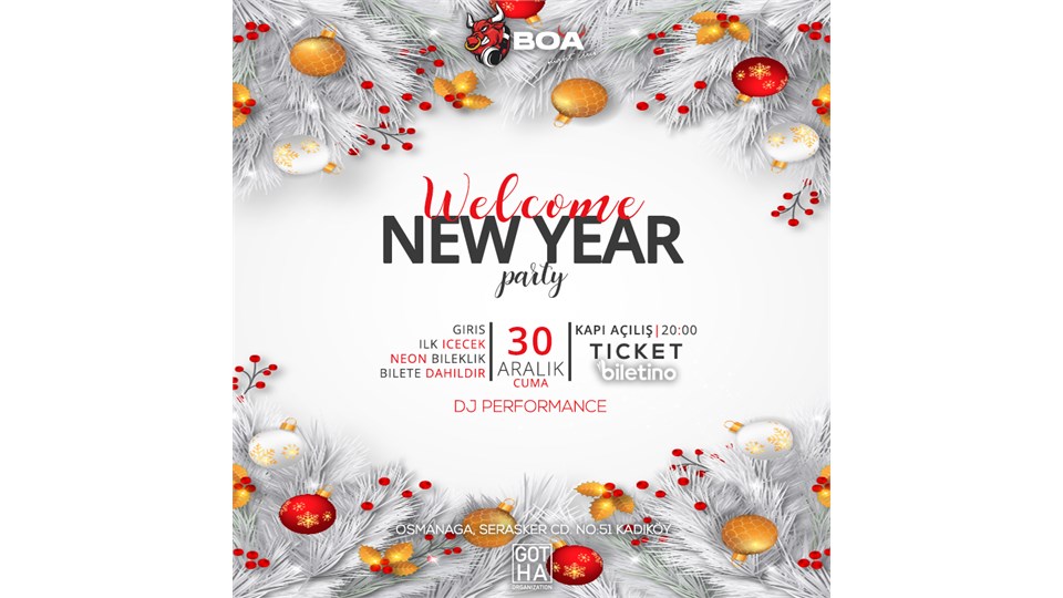 Welcome New Year Party | 29 Aralık Perşembe | GOTHA Organization