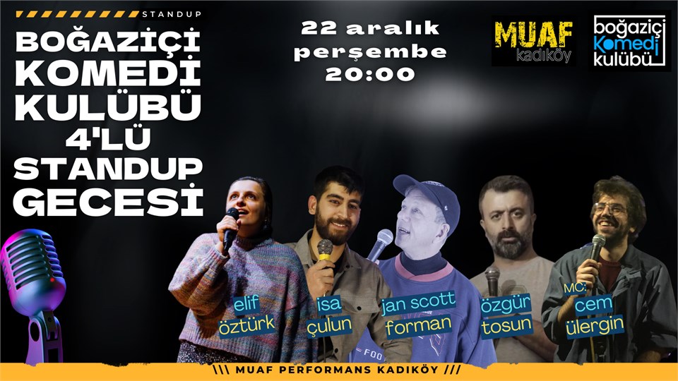 Boğaziçi Komedi Kulübü: 4'lü Standup Gecesi
