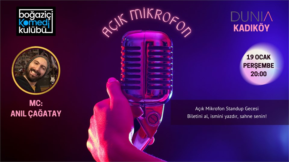 Boğaziçi Komedi Kulübü: Açık Mikrofon Stand-up Gecesi