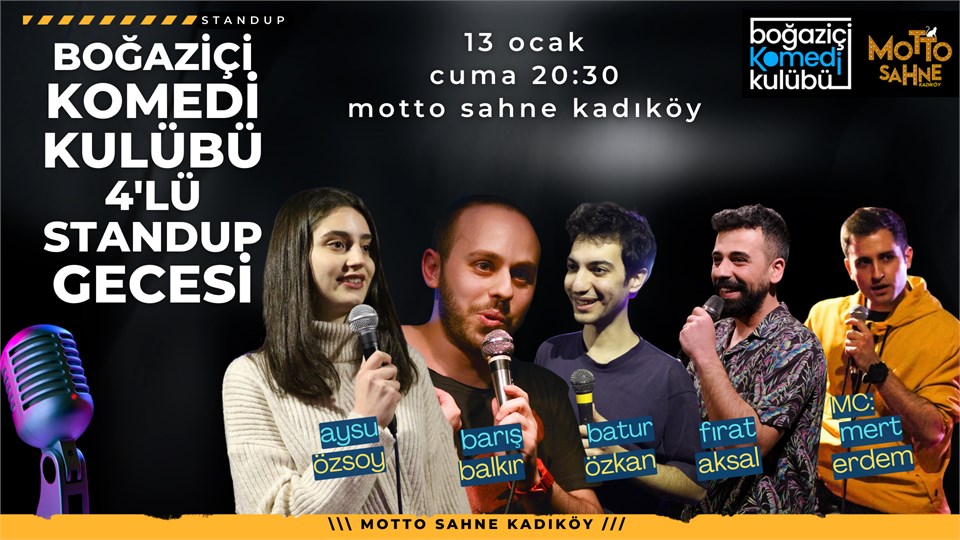 Boğaziçi Komedi Kulübü: 4'lü Standup Gecesi