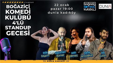 Boğaziçi Komedi Kulübü: 4'lü Standup Gecesi