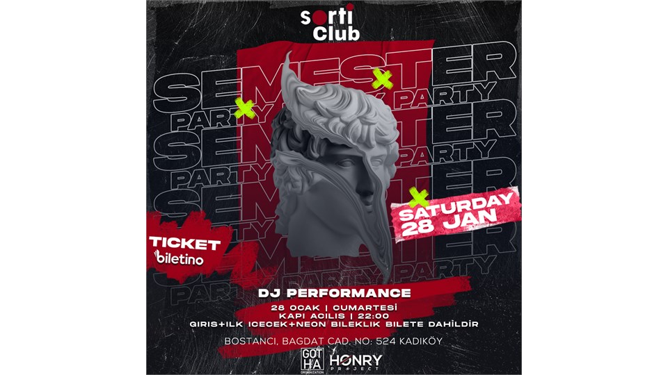 Semester Party | 28 Ocak Cumartesi | GOTHA Organization