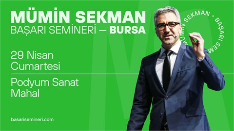 Mümin Sekman ile Başarı Semineri - Bursa