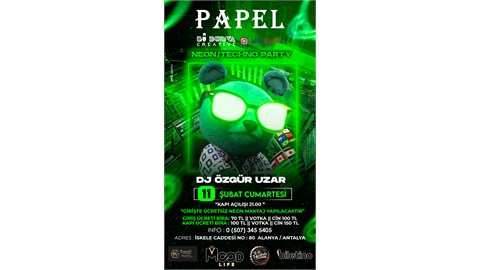 Neon - Techno Party ( PAPEL - ALANYA )