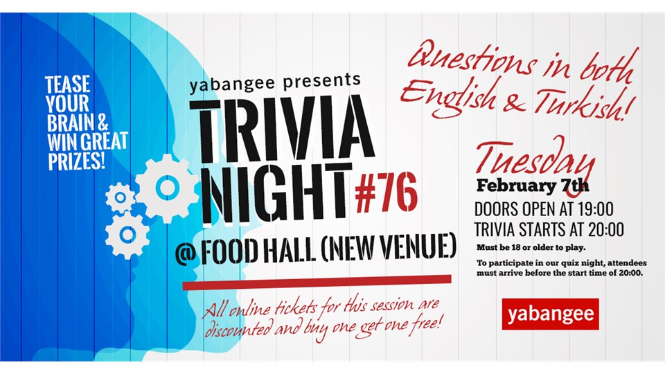 POSTPONED Trivia Night #76: A Quiz for Everyone (NEW VENUE)