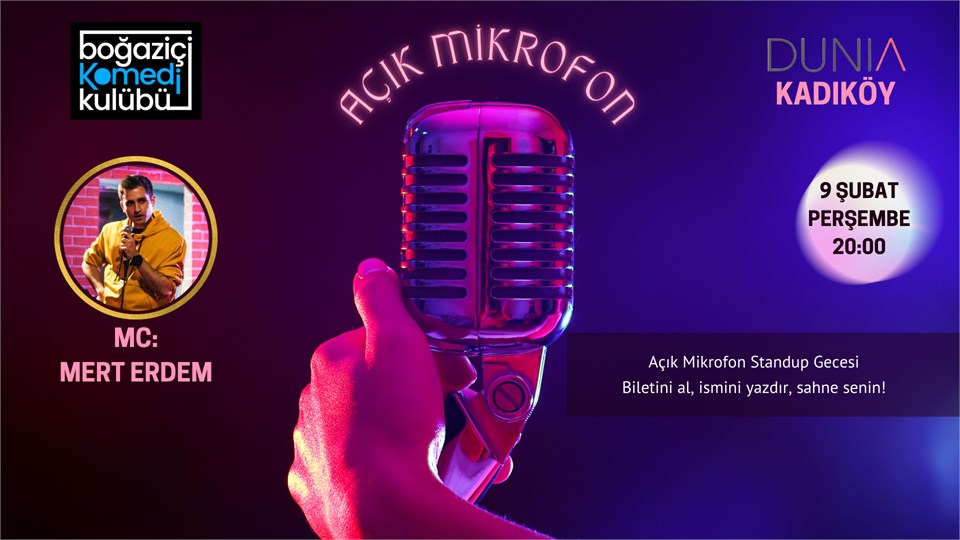 Boğaziçi Komedi Kulübü: Açık Mikrofon Stand-up Gecesi
