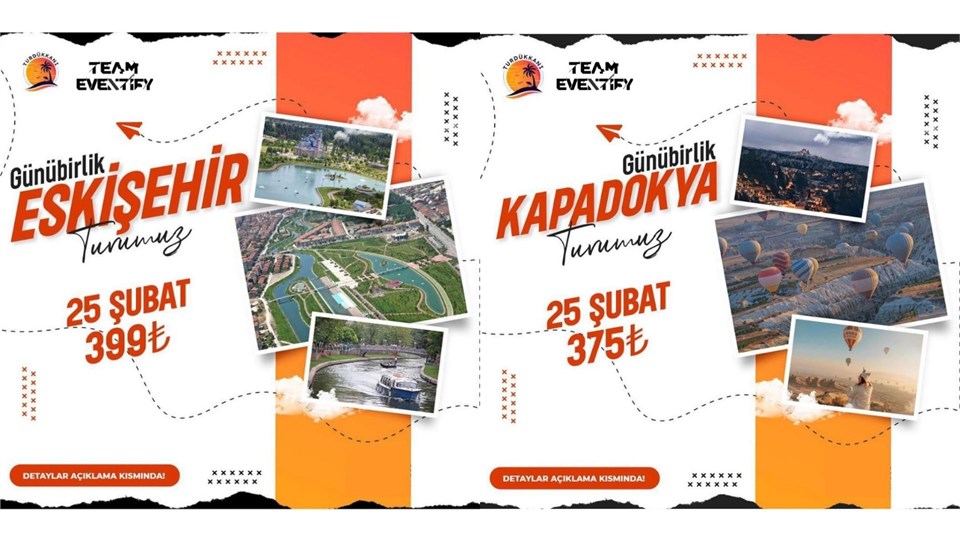 Ankara Kalkışlı Eskişehir - Kapadokya Günübirlik Turlar
