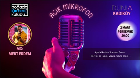 Boğaziçi Komedi Kulübü: Açık Mikrofon Stand-up Gecesi
